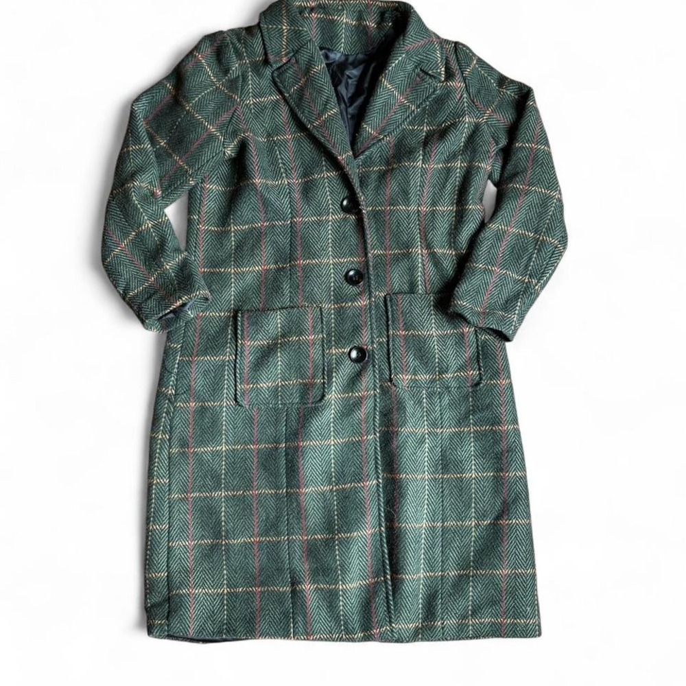 Green‎ Plaid Jacket, Fits like a medium
